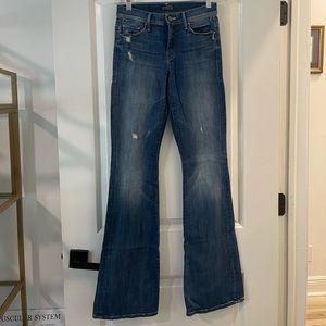 Mother denim, dark wash, flare, size 26, worn once